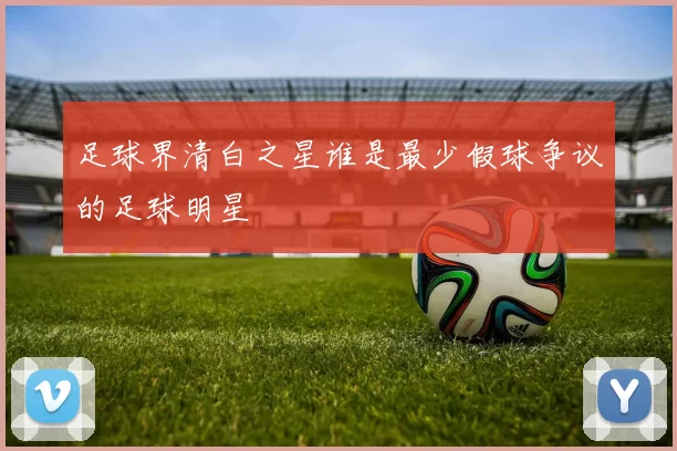 足球界清白之星谁是最少假球争议的足球明星